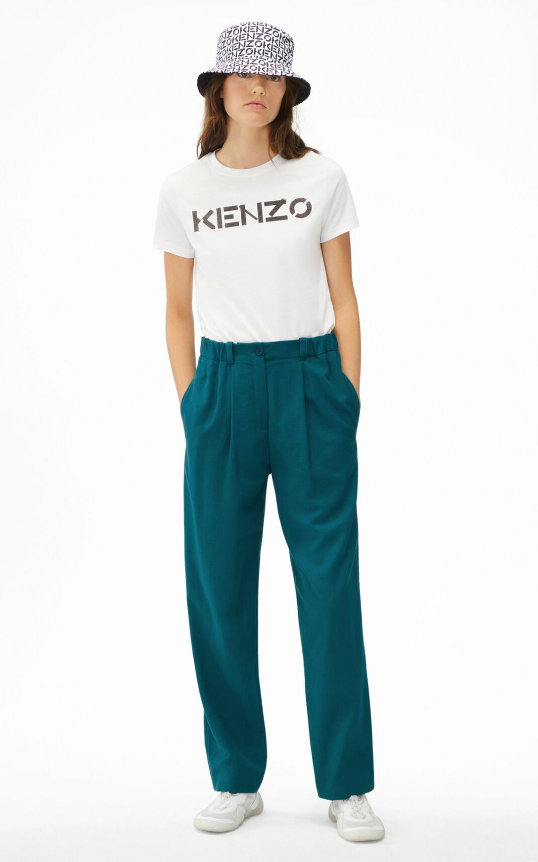 Kenzo Fitted Ženska Spodnji Deli Trenirk Modra SI-4679211